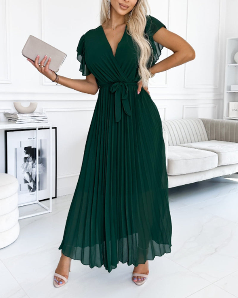 Juli™ | Robe Élégante en Coton à Manches Froncées