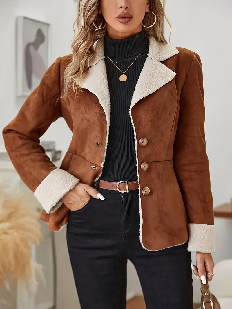 Nina™ | Veste Effet Peau Lainée