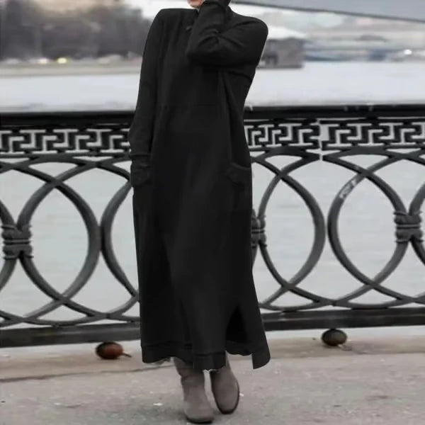 Doris™ | Robe longue en laine-coton