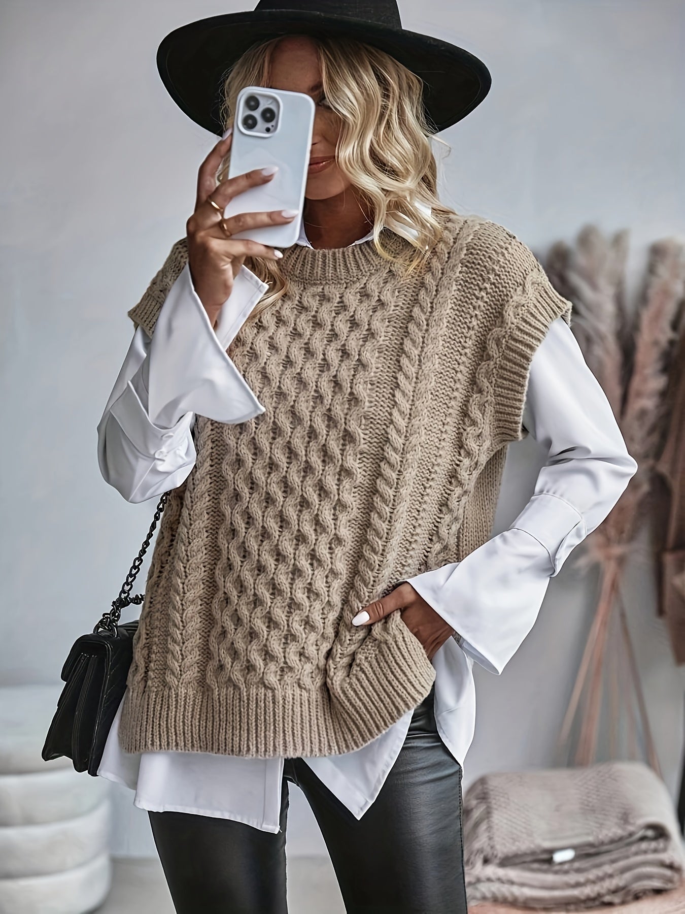 Limona™ | Gilet Tricoté En Maille Épaisse