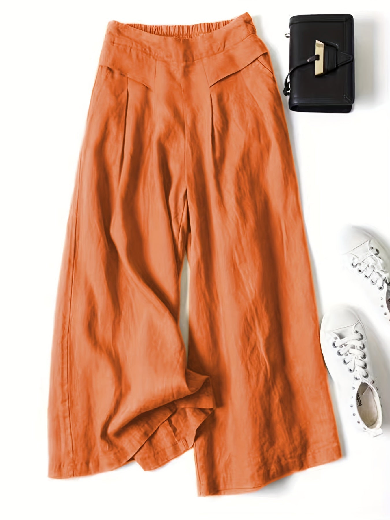 Jani™ | Pantalon Rétro Évasé en Lin