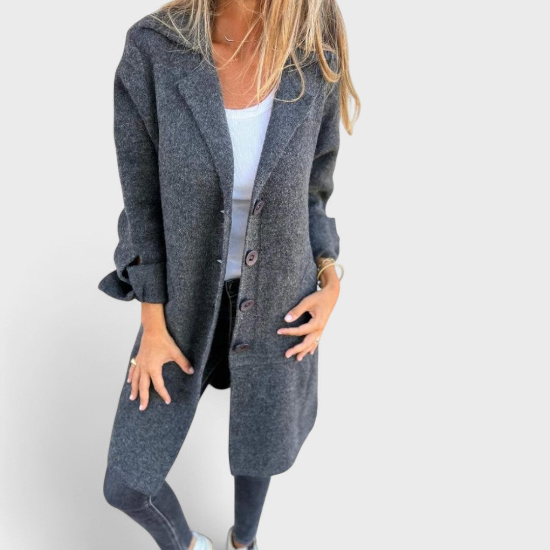 Kate™ | Manteau Long Élégant et Confortable