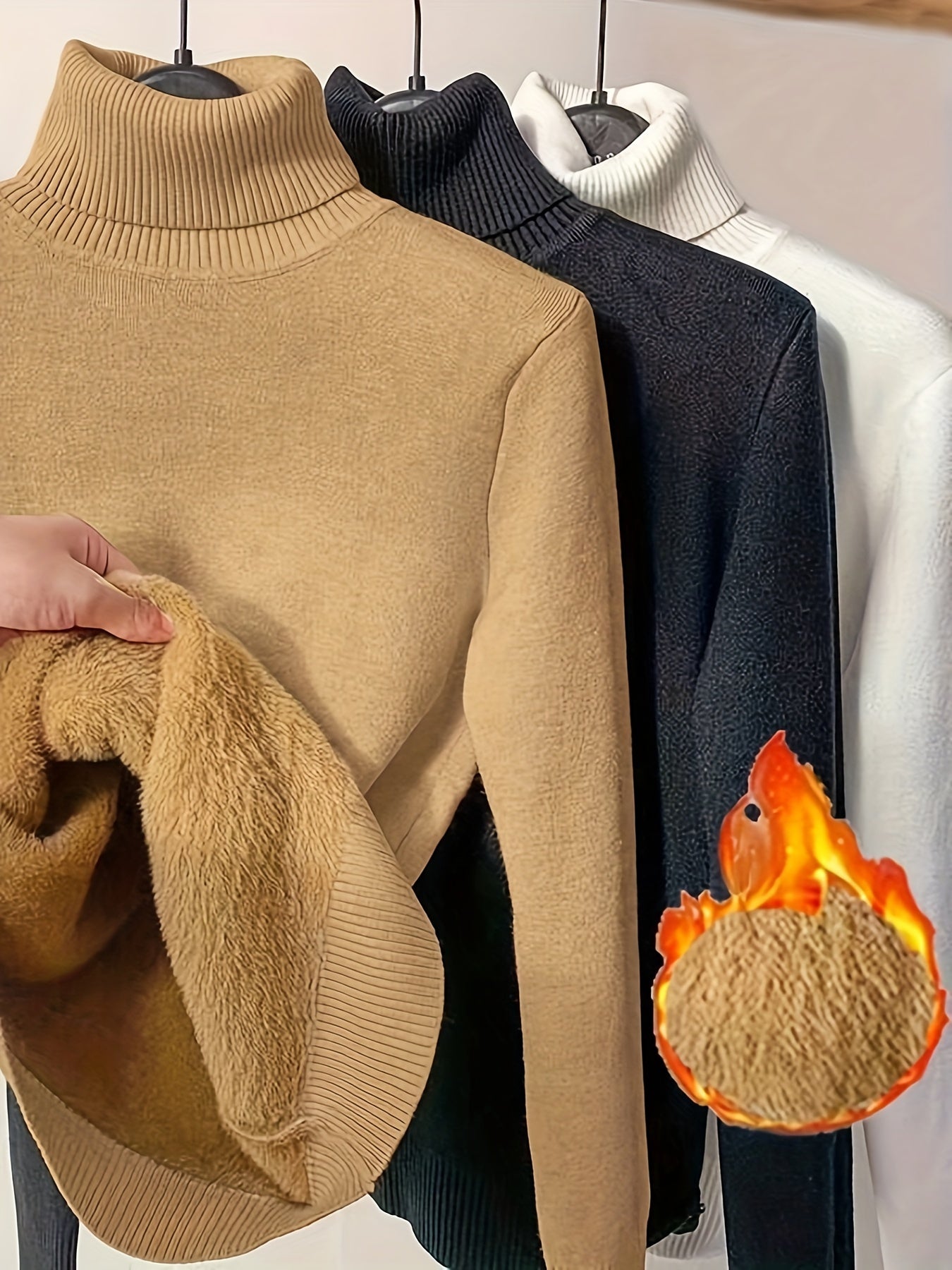 Kaya™ | 3pcs Pull Décontracté à Col Roulé pour l'Automne et l'Hiver