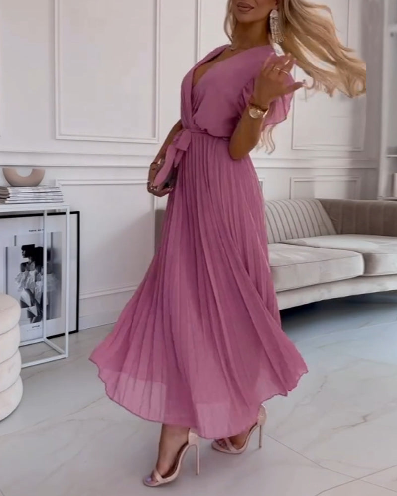 Juli™ | Robe Élégante en Coton à Manches Froncées
