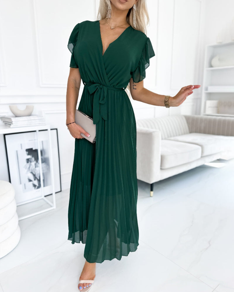 Juli™ | Robe Élégante en Coton à Manches Froncées
