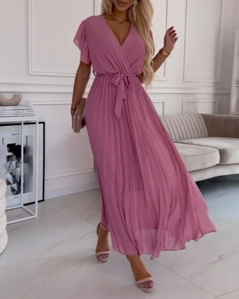 Juli™ | Robe Élégante en Coton à Manches Froncées