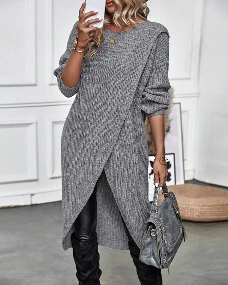 Stella™ | Robe Pull Asymétrique en Coton