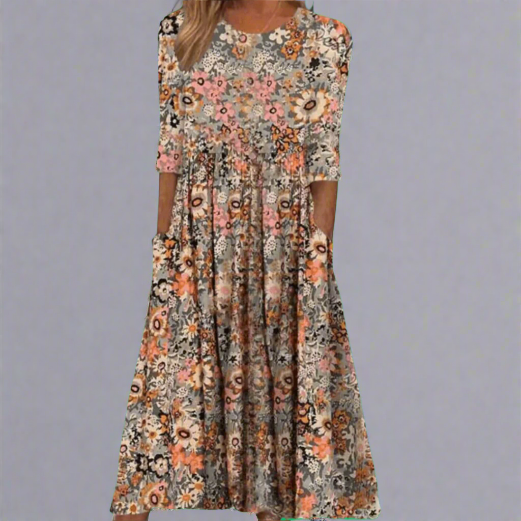 Paula™ | Robe Fleurie Élégante