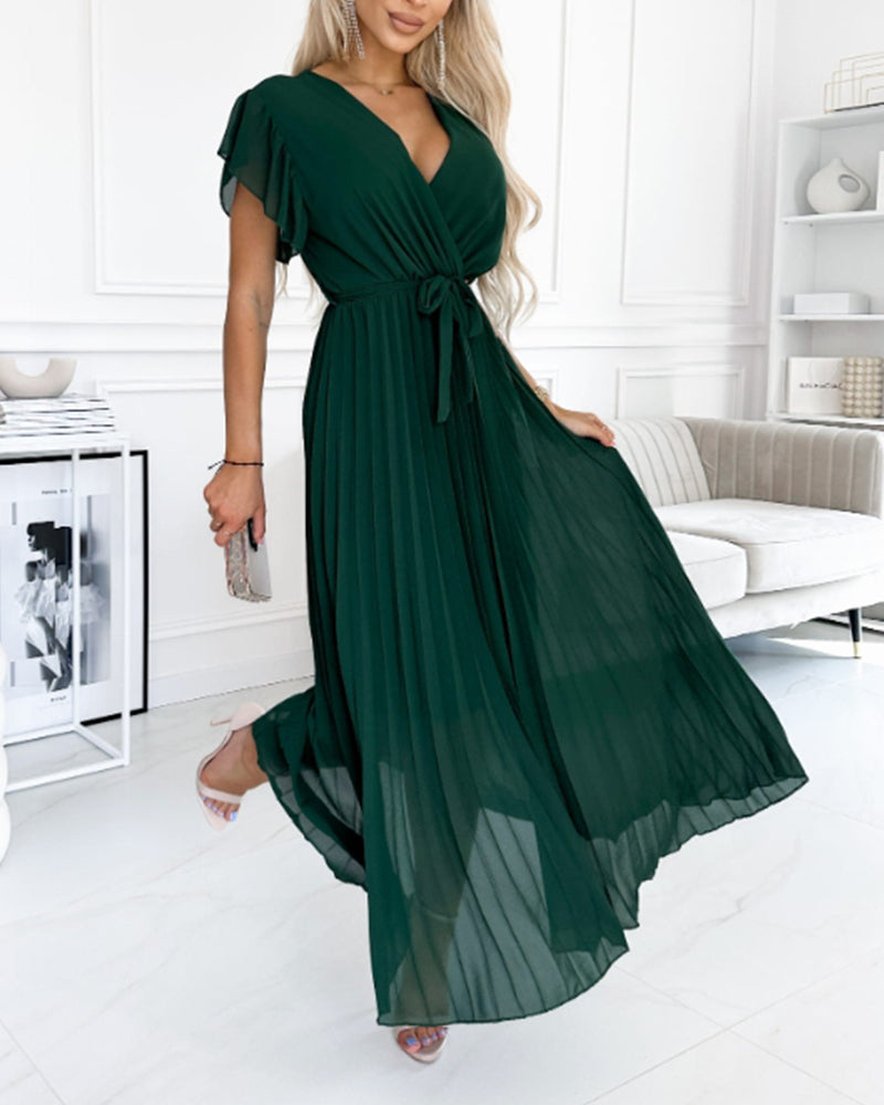 Juli™ | Robe Élégante en Coton à Manches Froncées