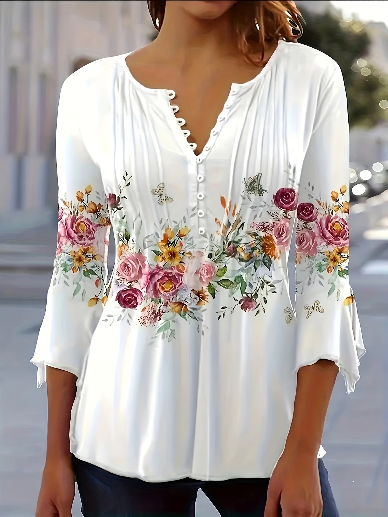 Diame™ | Blouse Décontractée Florale