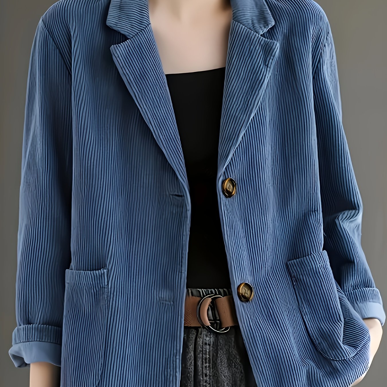 Clarabelle™ | Blazer Élégant en Velours Côtelé