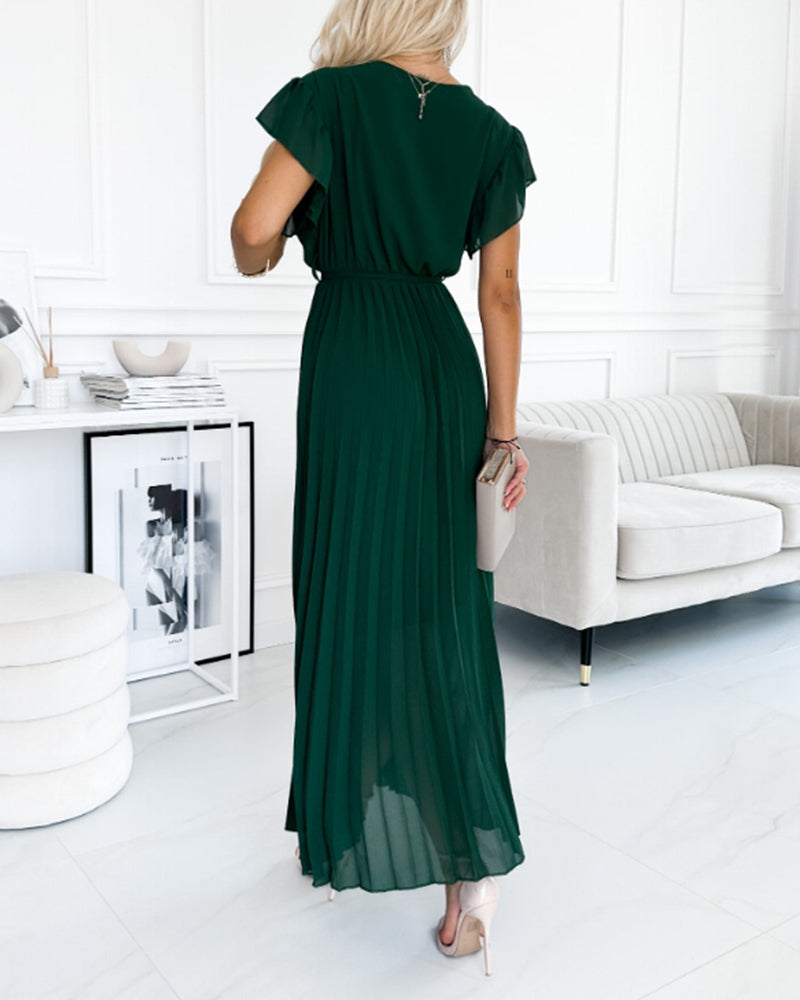 Juli™ | Robe Élégante en Coton à Manches Froncées