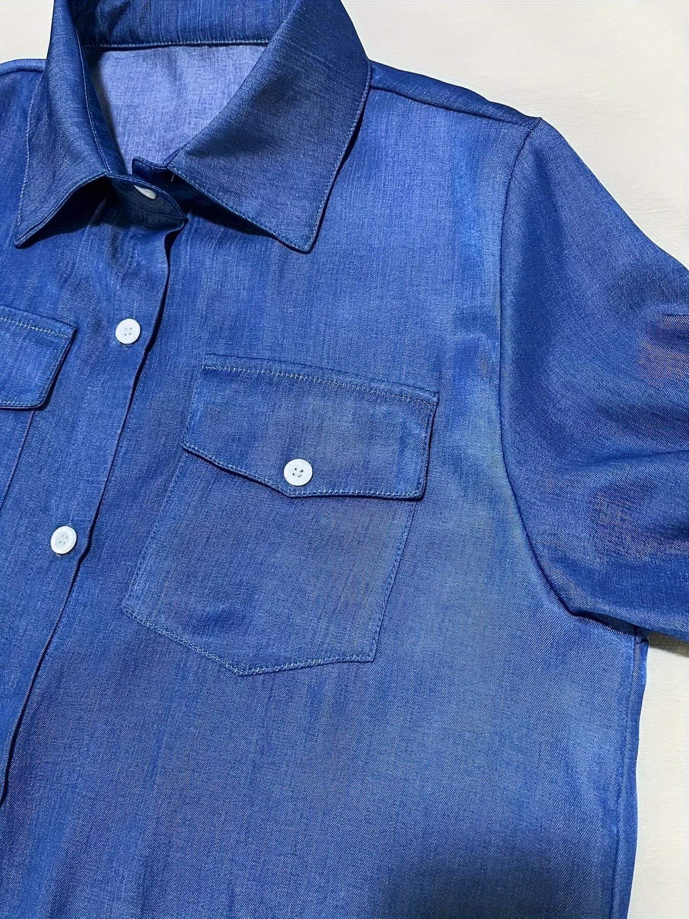 Clémence™ | Robe Chemise Fluide Élégante