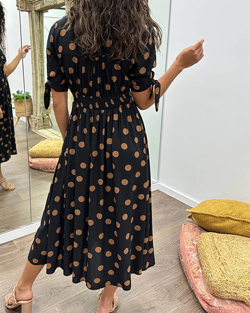 Naomi™ | Robe Élégante à Pois