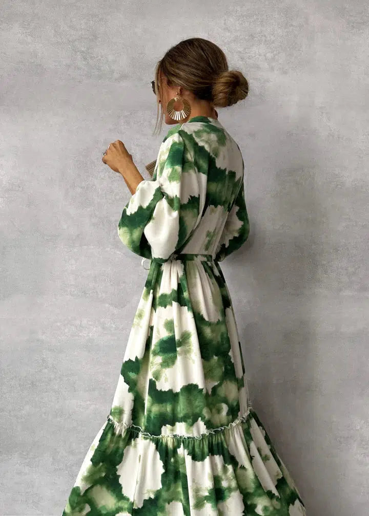 Veronica™ | Robe Maxi Verte Élégante