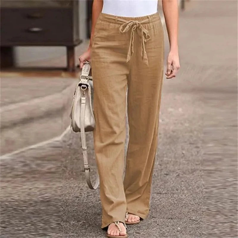 Nara™ | Pantalon Élastique en Lin Respirant