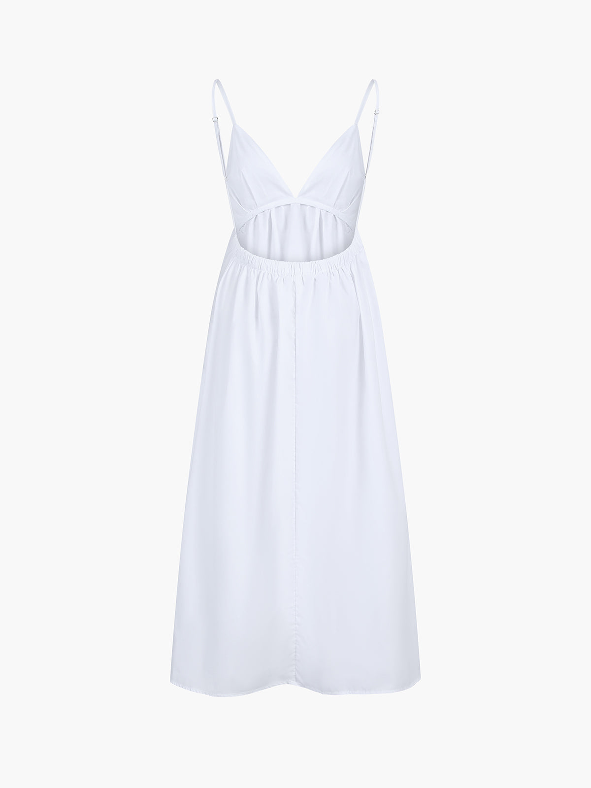 Posy™ | Robe Longue Élégante en Coton à Dos Ouvert