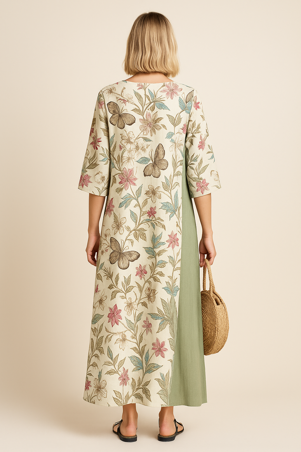 Manar™ | Robe Longue Vintage Élégante En Lin