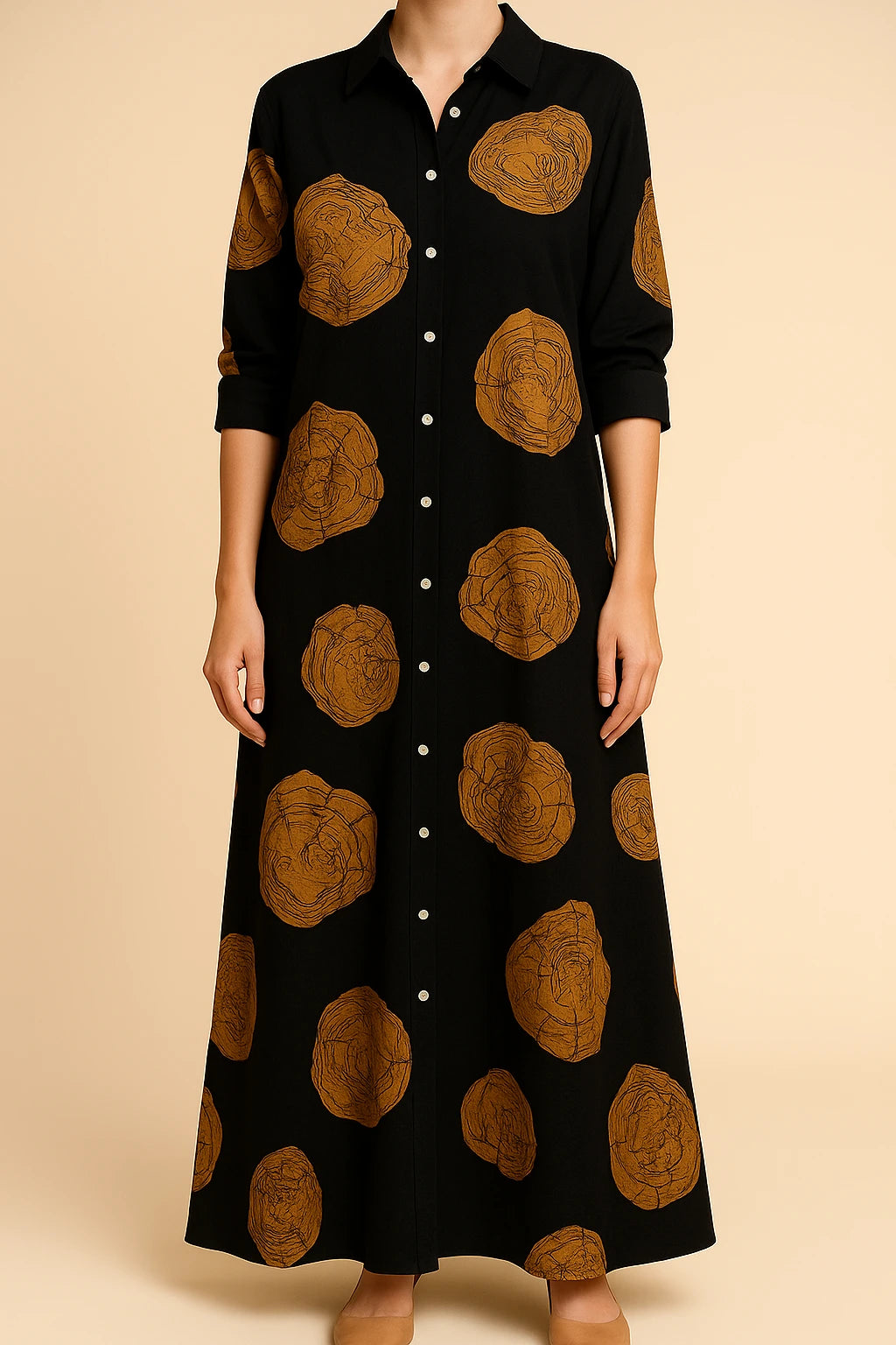 Kasi™ | Robe Maxi Élégante en Lin