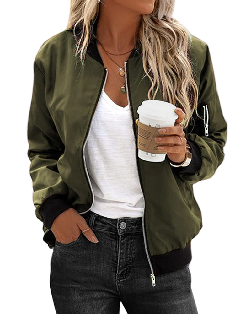 Karena™ | Veste Bomber Élégante et Confortable