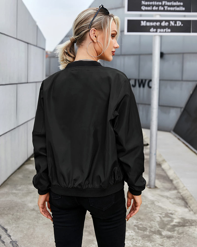 Karena™ | Veste Bomber Élégante et Confortable