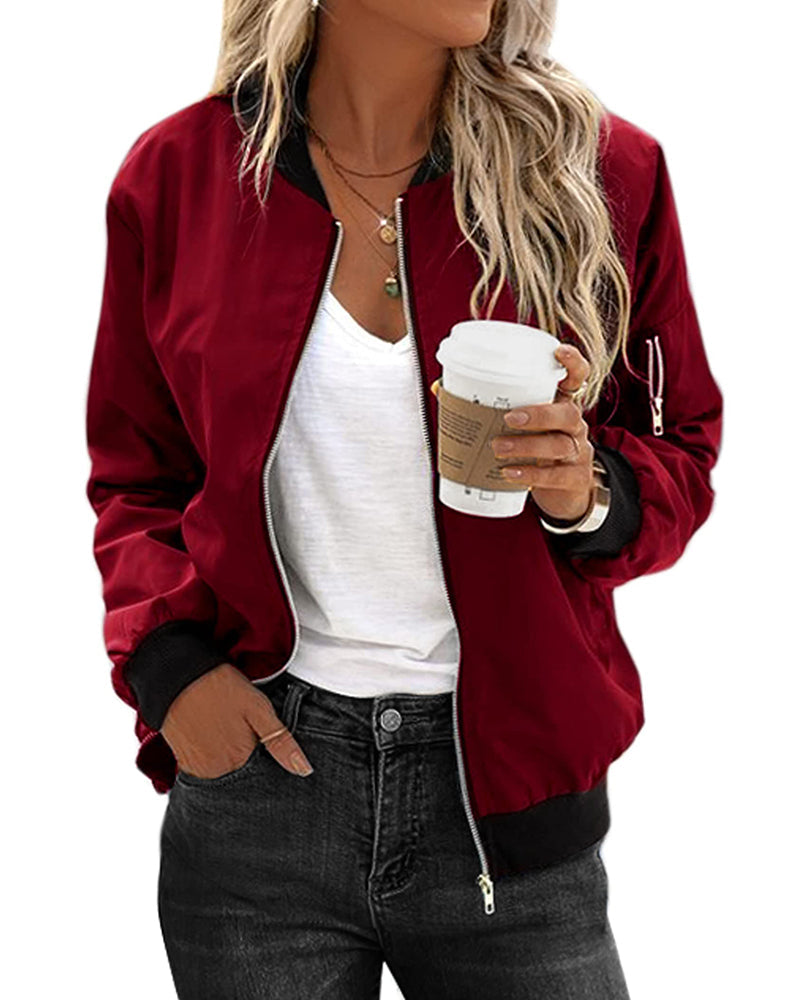 Karena™ | Veste Bomber Élégante et Confortable
