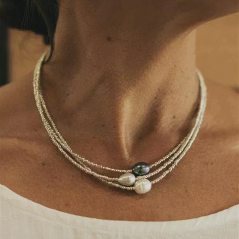 Élégance™ | Collier en Perles Naturelles