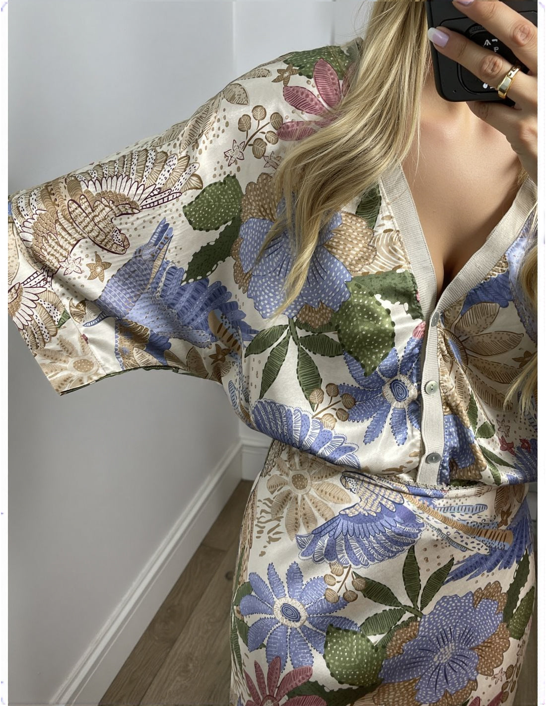 Usha™ | Robe Élégante Motif Floral
