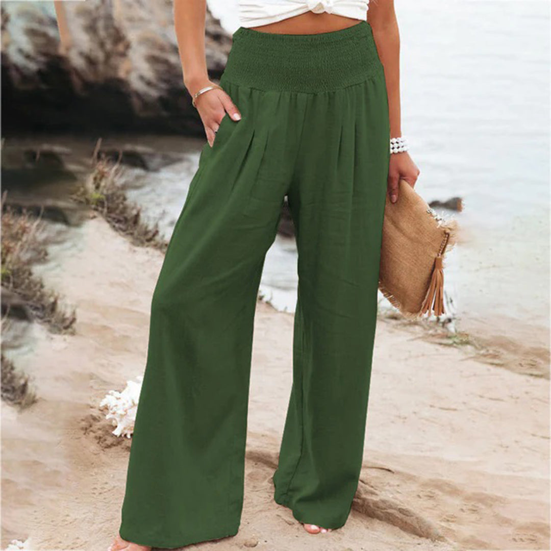 Dahlia™ | Pantalon Confortable en Coton et Chanvre