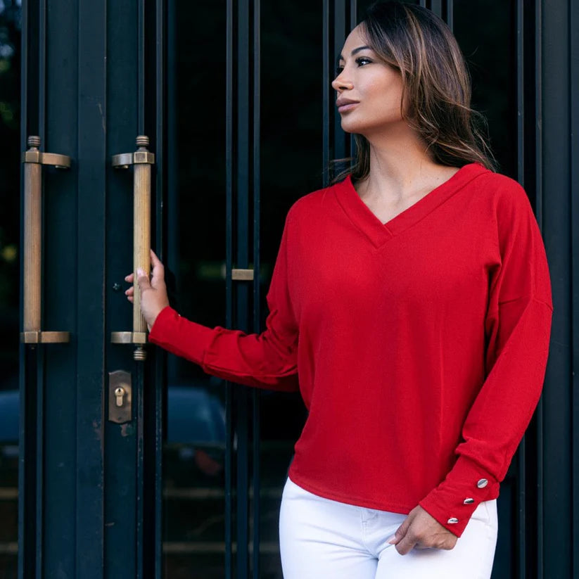 Chloe™ | Pull Col en V Élégant