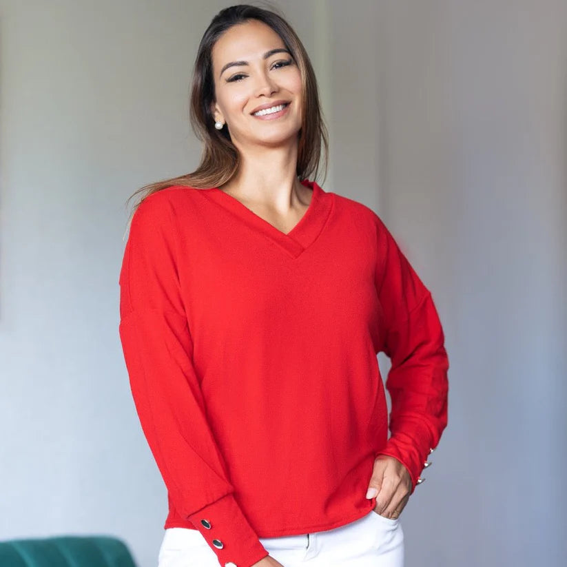 Chloe™ | Pull Col en V Élégant