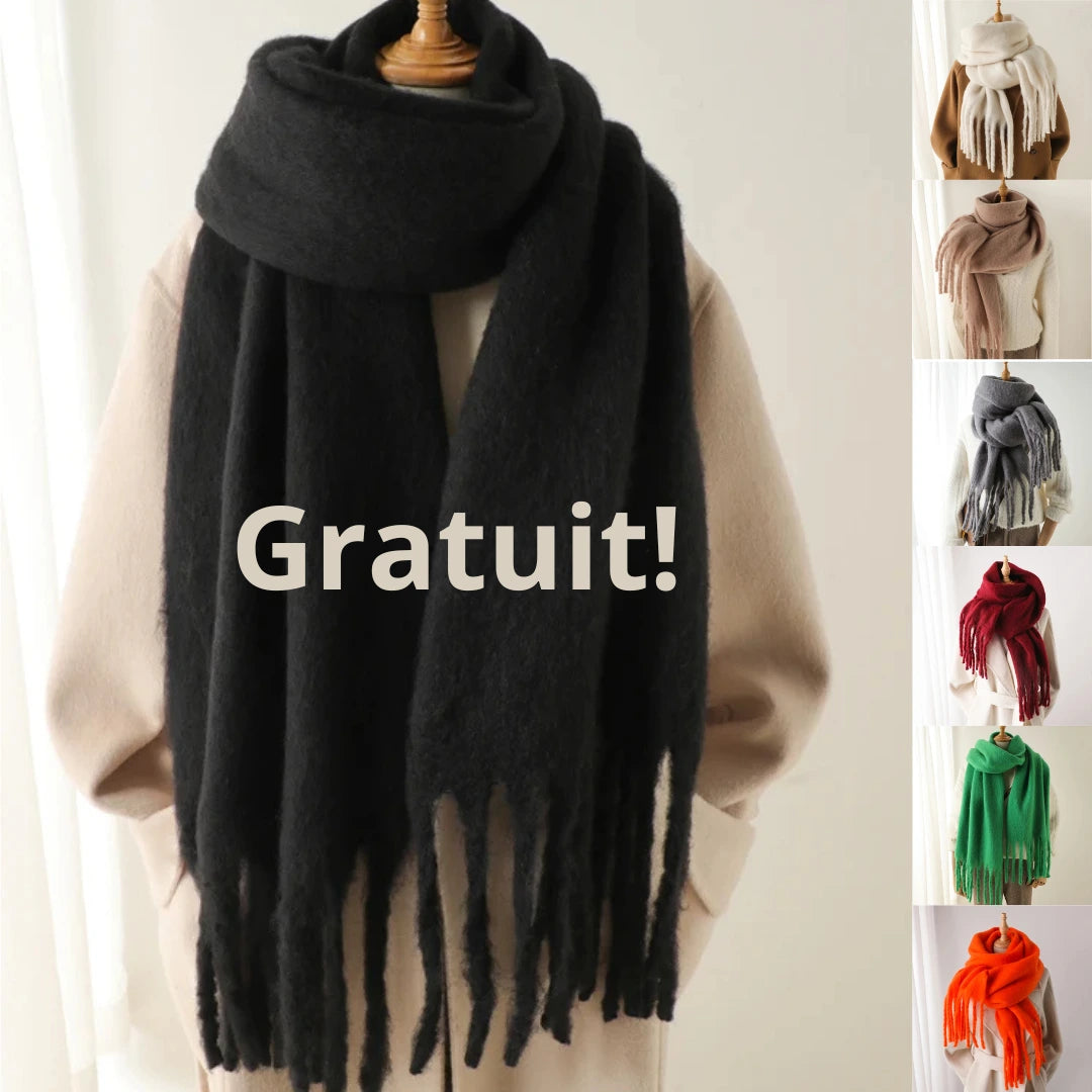 Dami™ | Manteau Long en Laine + Écharpe en Cachemire Gratuit