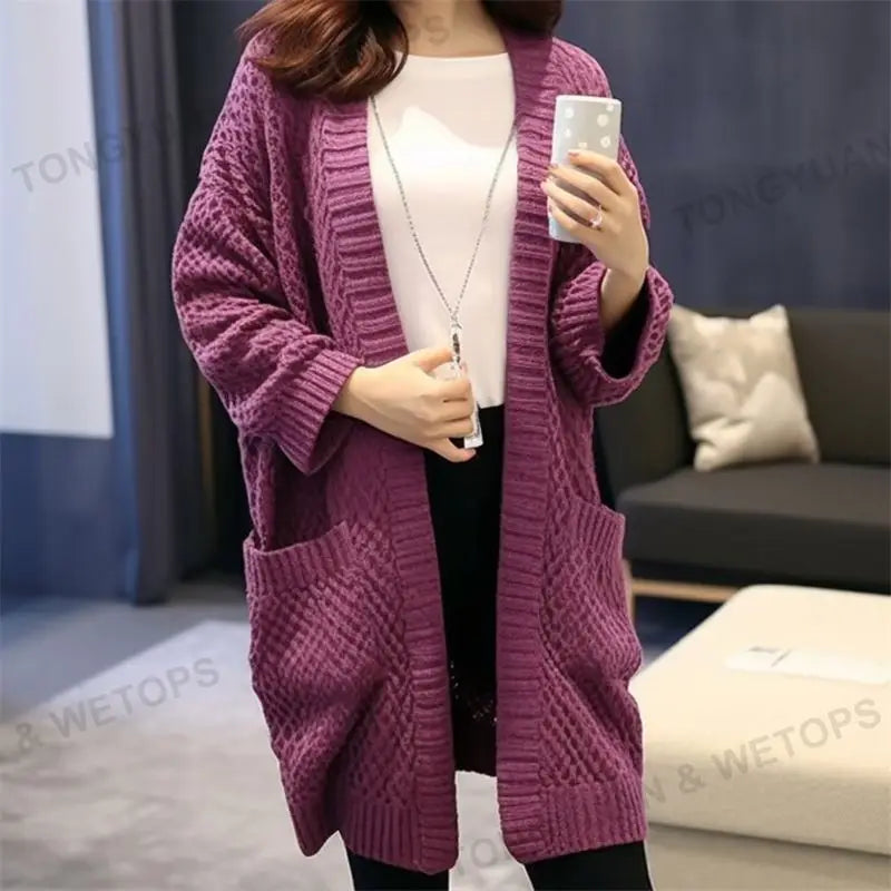 Gabrielle™ | Cardigan long boutonné à poches