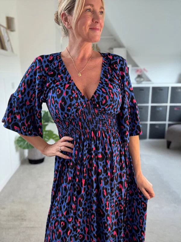 Hannah™ | Robe Léopard Élégante