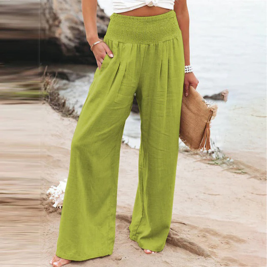 Dahlia™ | Pantalon Confortable en Coton et Chanvre