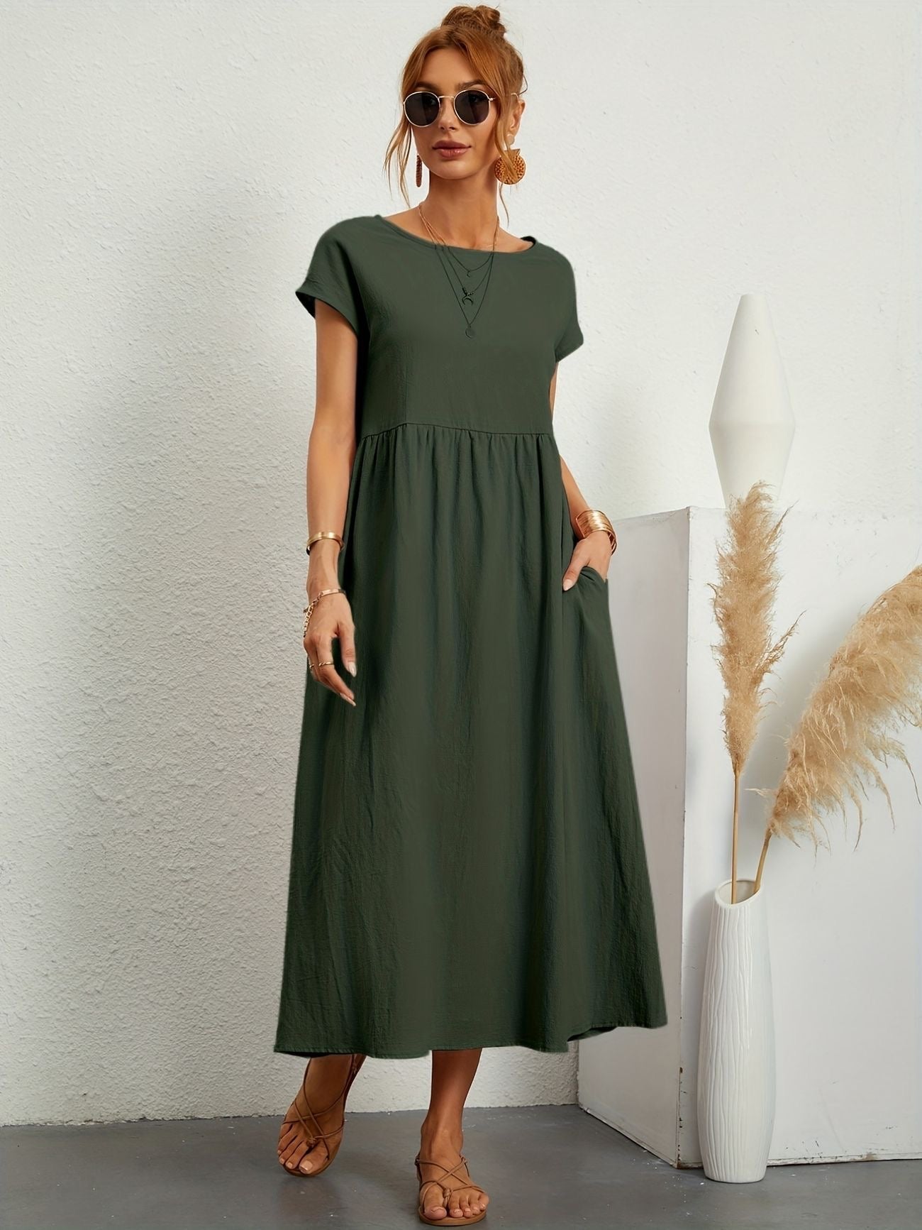 Harper™ | Robe Décontractée en Lin Élégante