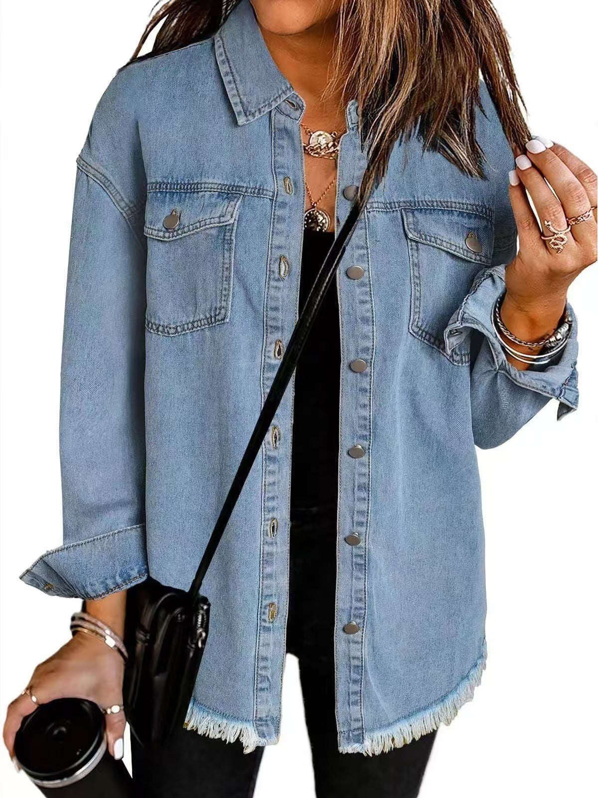 Lila™ | Veste en Denim Élégante