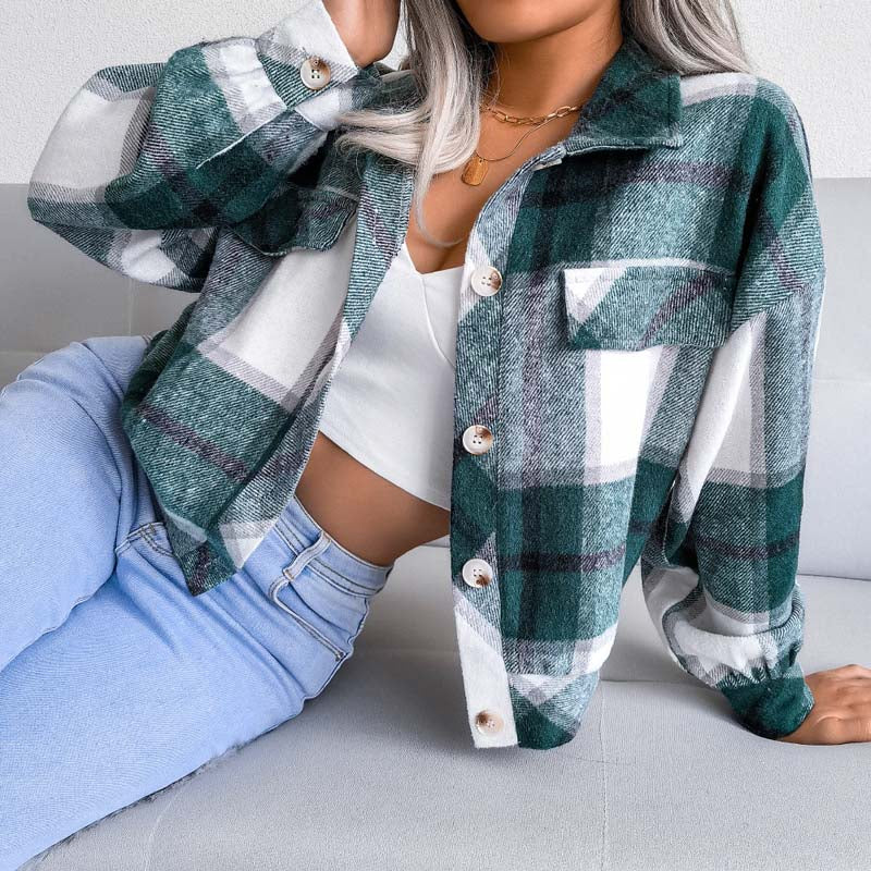 Lauren™ | Veste à Carreaux Élégante et Confortable