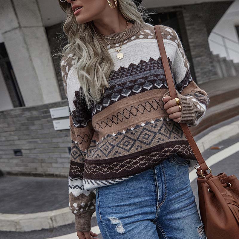 Emanuela™ | Pull Géométrique Vintage Élégant