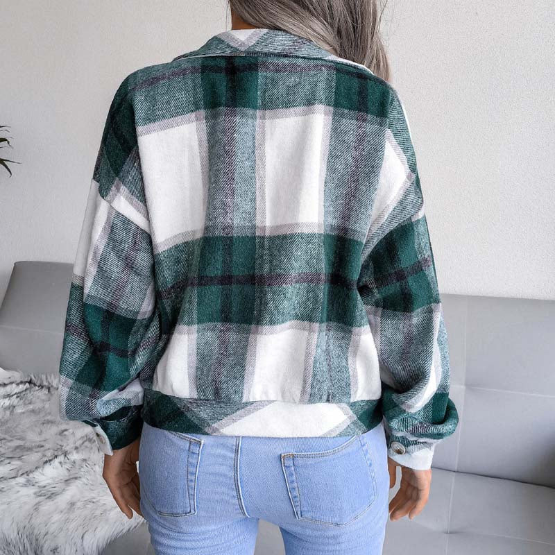 Lauren™ | Veste à Carreaux Élégante et Confortable