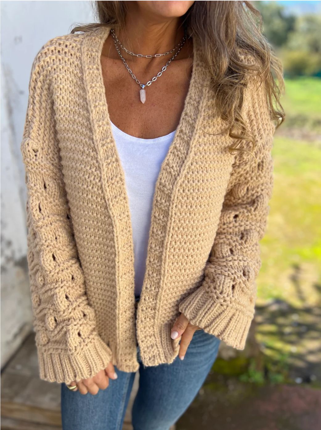 Chama™ | Cardigan en Laine Unicolore Élégant