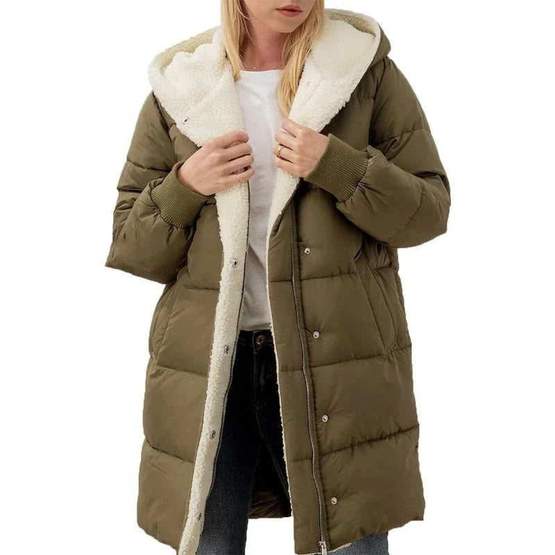 Madison™ | Manteau à capuche en coton velouté double face