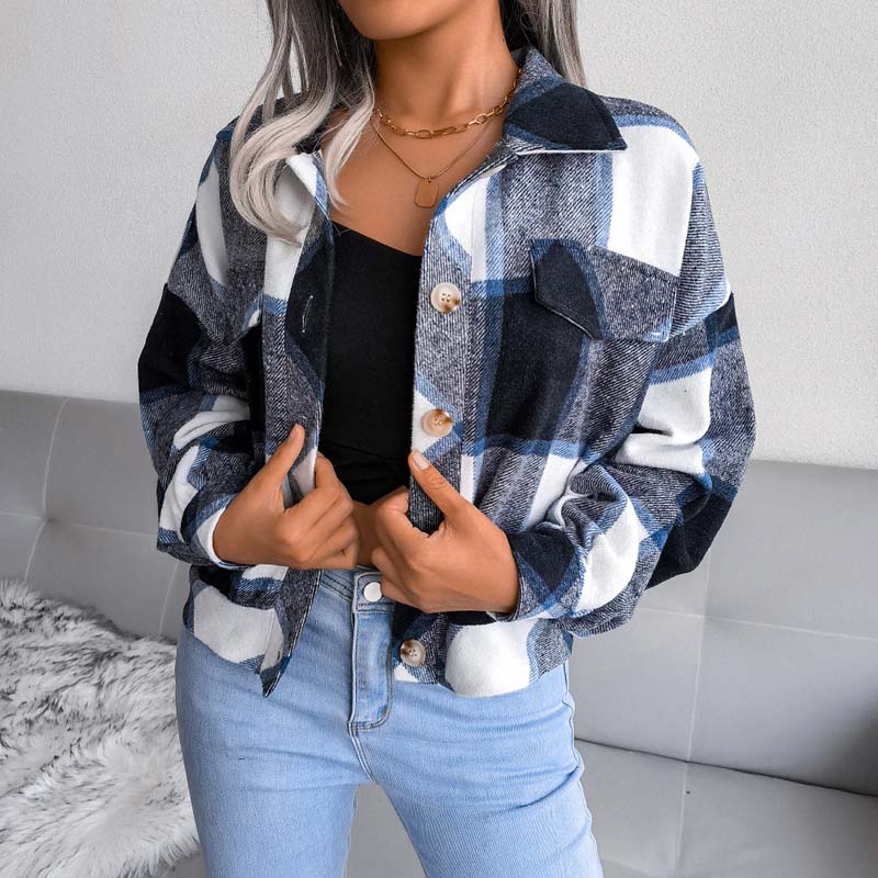 Lauren™ | Veste à Carreaux Élégante et Confortable