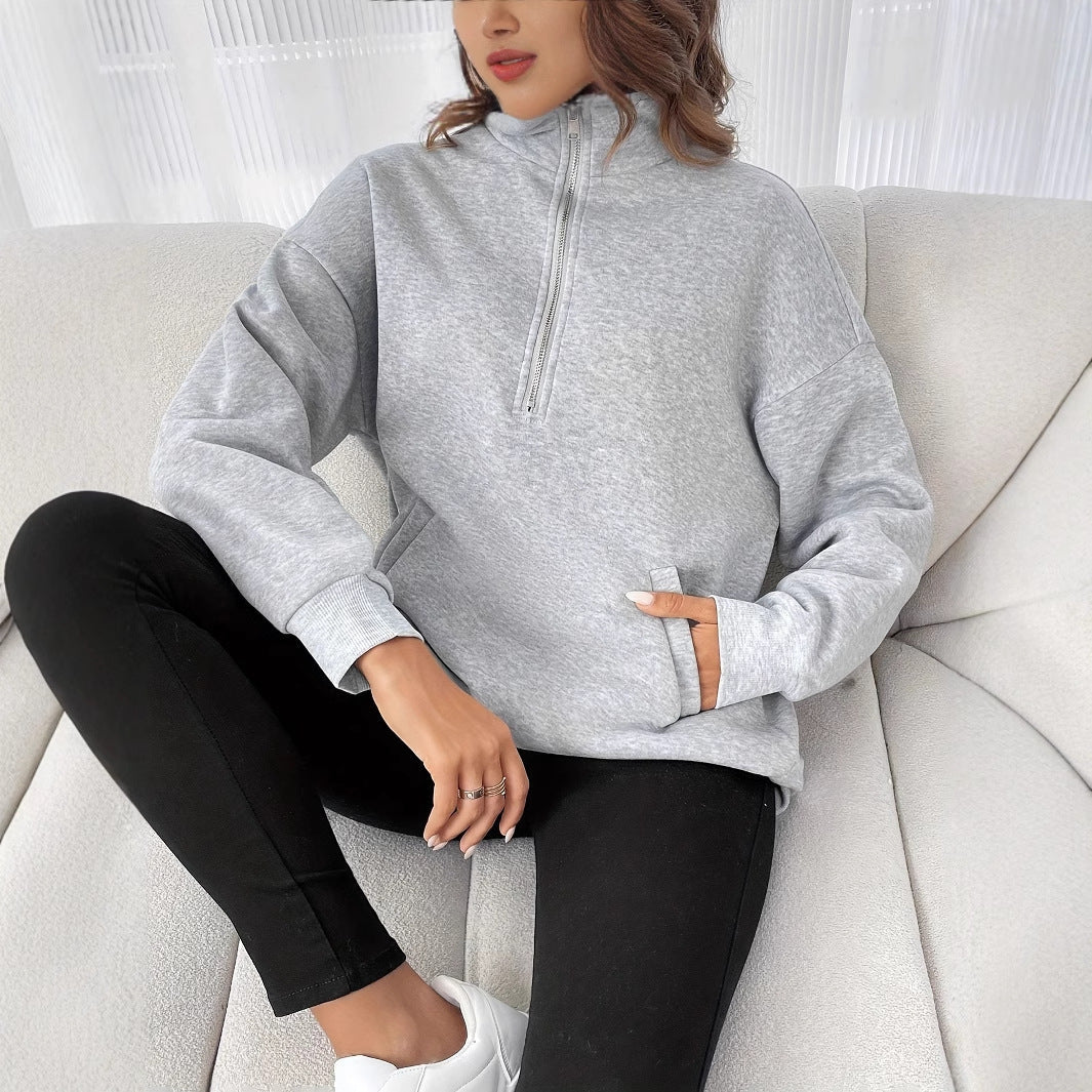 Meghan™ | Sweat-shirt à demi-zip confortable
