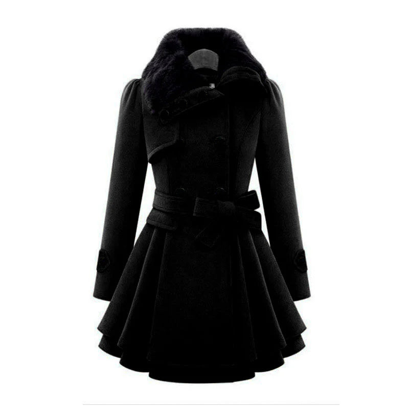 Lobelia™ | Manteau chic avec fourrure