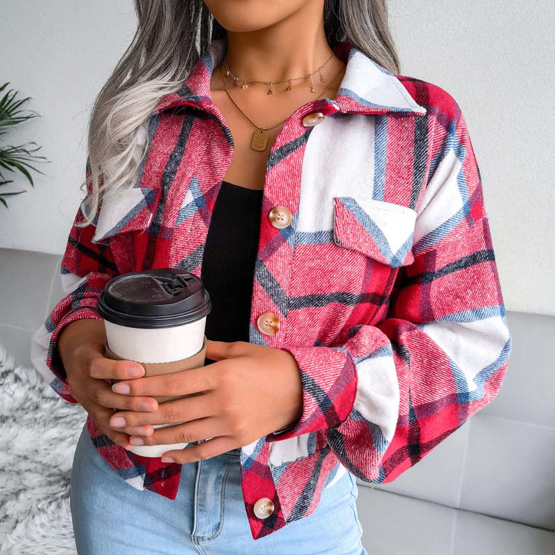 Lauren™ | Veste à Carreaux Élégante et Confortable