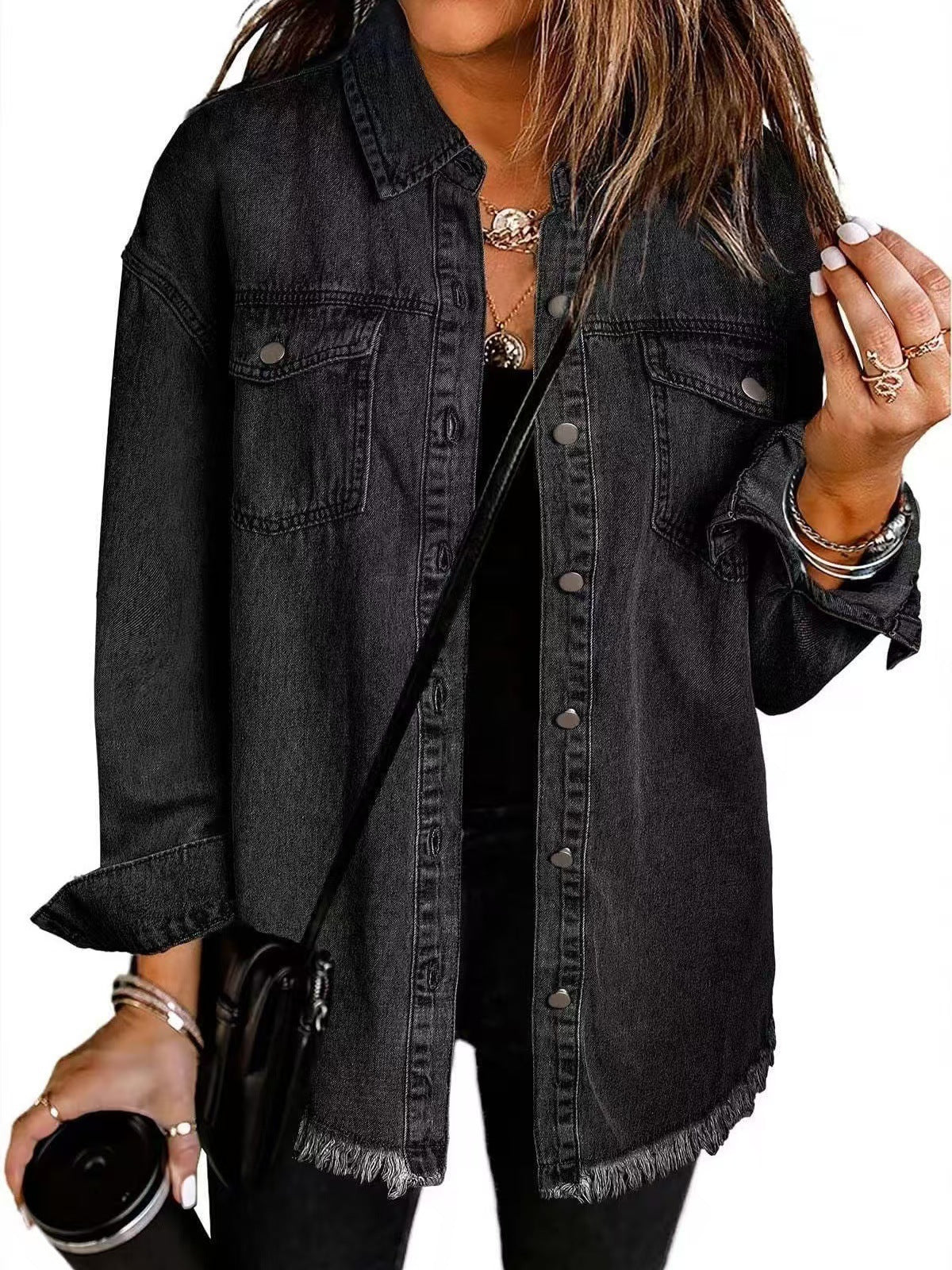 Lila™ | Veste en Denim Élégante