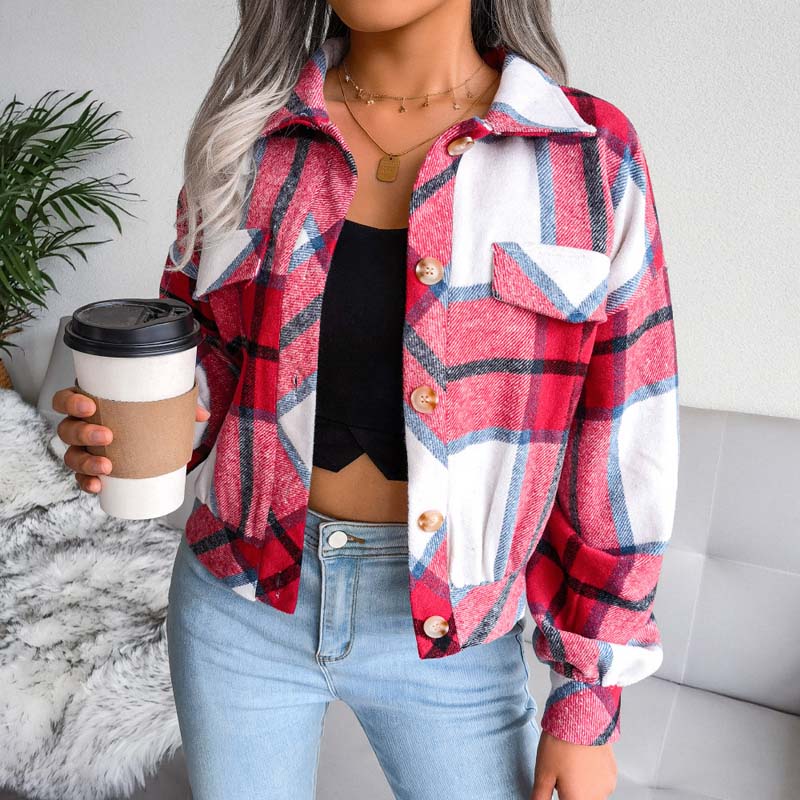 Lauren™ | Veste à Carreaux Élégante et Confortable