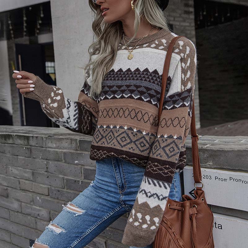 Emanuela™ | Pull Géométrique Vintage Élégant