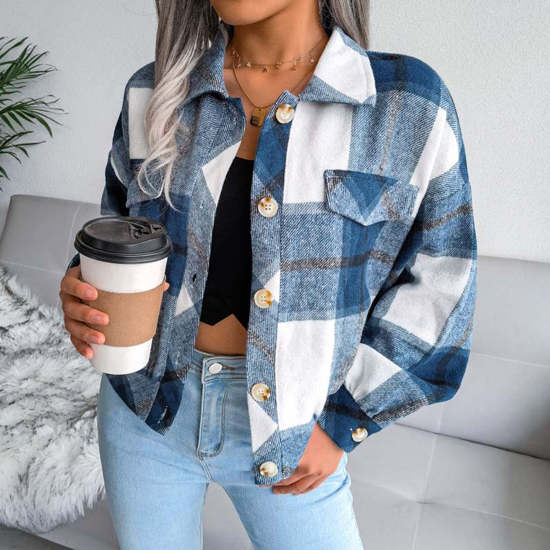 Lauren™ | Veste à Carreaux Élégante et Confortable